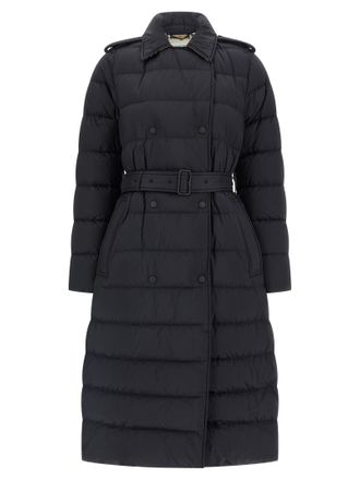 Burberry Womens Black Polyamide Coat Clothing