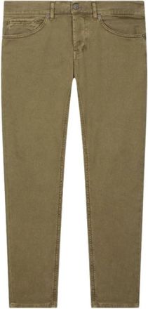 Dondup George Skinny Broek - Heren - Slim Fit Jeans - Groen - W35 - Katoen - Jeans