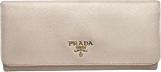Prada Pre-owned Wallets, female, Beige, Size: ONE SIZE Pre-owned Vintage Wallet