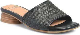 S&ouml;fft Sahara Slide Sandal in Black at Nordstrom, Size 8.5