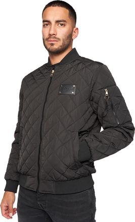 Glorious Gansta Moritzio Quilted Bomber Jacket Mens - Black - Size X-Small
