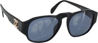 Chanel Pre-owned Accessories, female, Black, Size: ONE SIZE Pre-owned Plastic Sunglasses