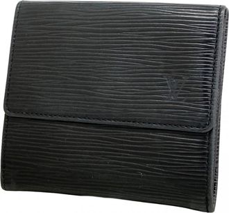Louis Vuitton Noir Wallet (Tri-Fold) (Pre-Owned)
