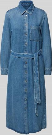 Marc O'Polo Midi-Jeanskleid aus Lyocell-Baumwoll-Mix in Jeansblau, Gr&ouml;&szlig;e XXL