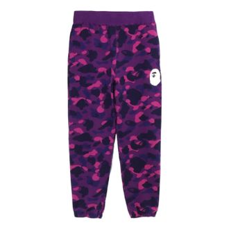 A Bathing Ape Color Camo Wide Fit Sweat Pants Purple 1J30-152-011-PUR