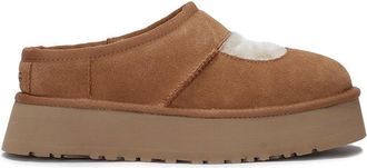 UGG Suede Mary Jane Slippers With High Heel