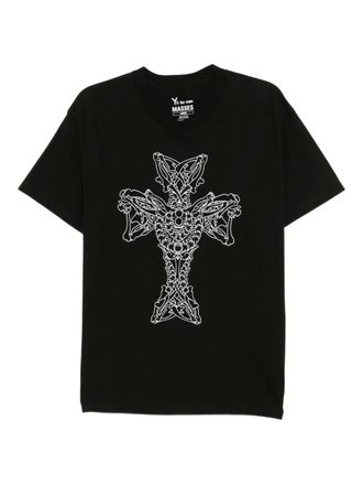 Yohji Yamamoto Ys for men &times; MASSES cotton printed T-shirt - men - Cotton - 3 - Black