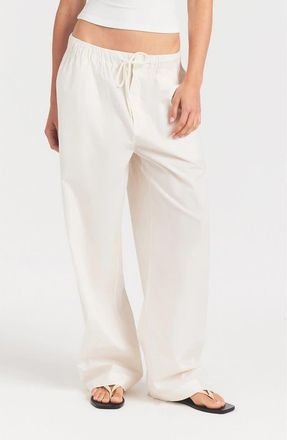 SKIMS Oversize Straight Leg Pants in Egret at Nordstrom, Size X-Small