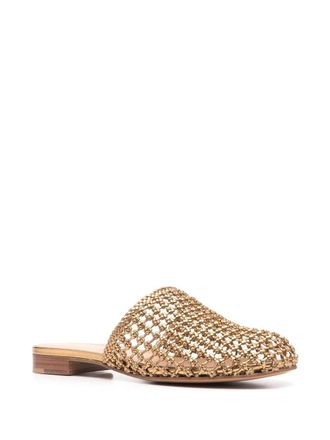 Ferragamo Ellas Mule - Gold