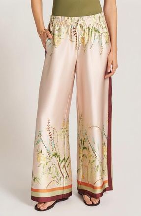 Matty M Kalari Wide Leg Pants in Natural at Nordstrom, Size X-Large