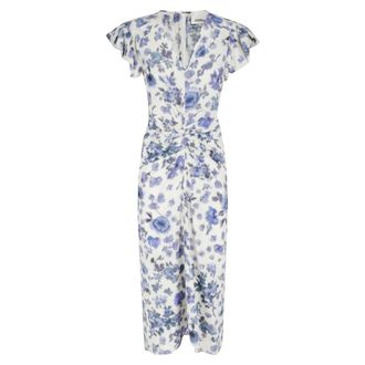 Isabel Marant Terenae Midi Dress - female - Isabel Marant - Midi Dresses - Blue - S - Dresses