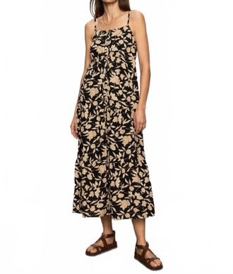 Sanctuary Tiered Picot Midi Dress In Bandana Print