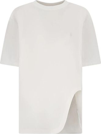 The Attico Oversized T-shirt - Dames - T-shirts - Wit - S - Katoen - Tops