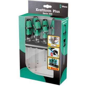 Wera Kit cacciaviti Officina e meccanica 6 parti 334/6 Taglio, Croce Phillips