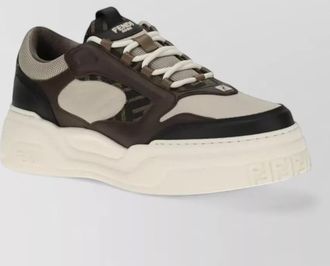 Fendi leather low-top sneakers