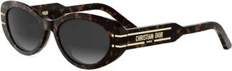 Dior Sunglasses, unisex, Brown, Size: 53 MM Diorsignature B8U
