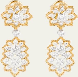 Buccellati 18K Yellow and White Gold Diamond Rombi Earrings