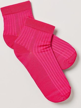 Stems Silky Ribbed Quarter Socks