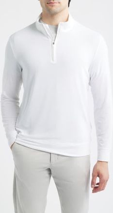 G/Fore Luxe Quarter Zip Golf Pullover in Snow at Nordstrom, Size Xx-Large