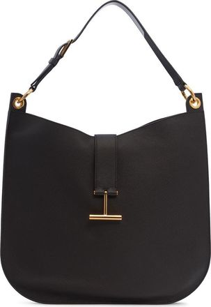 Tom Ford Large Tara Leather Hobo Bag in Espresso at Nordstrom