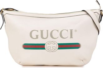 Gucci Pre-owned Womens Horsebit 1955 Crossbody Bag - Ivory Leather - One Size