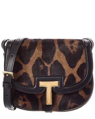 Tom Ford Mini Haircalf & Leather Shoulder Bag