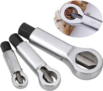 OEM Separador De Tuercas De Metal Oxidado, Herramienta Robusta Para Extraer Tuercas Rotas Y Da&ntilde;adas (n.&ordm; 1, 2, 3)