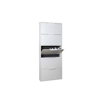 OEM Scarpiera 5 Ribalte Slim Cm. 65x15x174 H Bianco