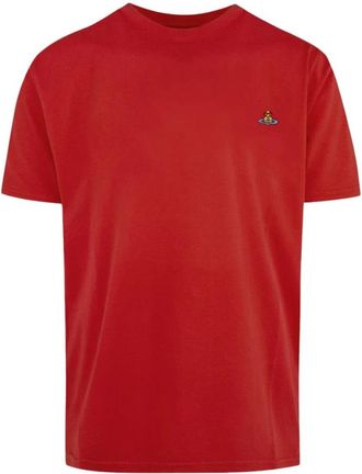 Vivienne Westwood Multi Orb Hibiscus T-Shirt - Dames - T-shirts - Rood - S - Katoen - Tops