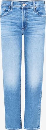 Mother Jeans mit geradem Bein aus Baumwolle The Mid Rise Rambler Zip Ankle