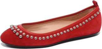 Tod's Studded Ballerina Schoenen - Dames - Ballerinas - Rood - 36 EU - Schoenen