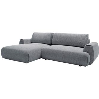 Vente-Unique Vente-unique - Divano letto angolo a sinistra in Tessuto testurizzato Grigio - monelia