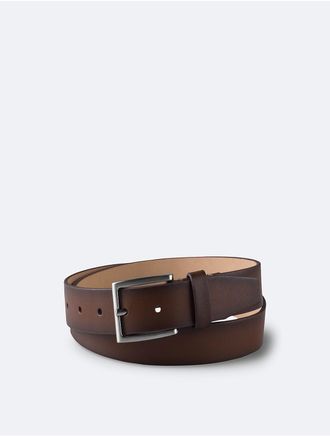 Calvin Klein Mens Smooth Harness Buckle Belt - Brown - XL