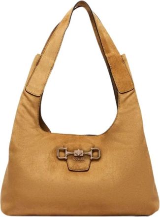 Guess Sunset Hobo - Dames - Schoudertassen - Bruin - ONE Size - Polyester - Tassen