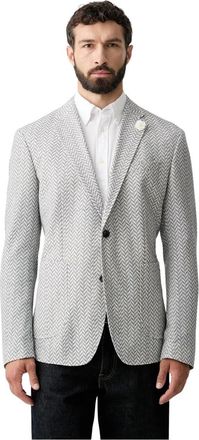 Joop Heren, Jassen, Blauw, Maat: 3XL Katoen