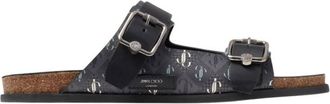 Jimmy Choo London Etta City JC Monogram Sandals, Brand Size 39 ( US Size 6 )