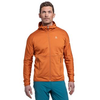 Sch&ouml;ffel Fleecejacke SCH&Ouml;FFEL Fleece Hoody Style Cascata MNS, Herren, Gr. 56, braun (turmeric), Obermaterial: 93% Polyester, 7% Elasthan, normal, Jacken Fleece