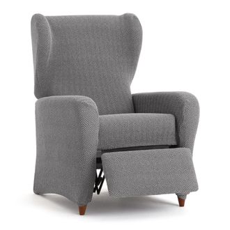 Eysa Funda de sill&oacute;n relax biel&aacute;stica gris 60 - 85 cm
