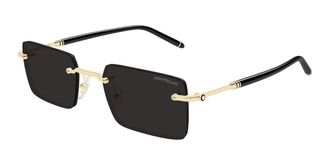 Montblanc MB0482S 001 Mens Sunglasses Gold Size 53