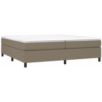 vidaXL Cama Sin Colch&oacute;n Tela Gris Taupe 200x200 Cm Vidaxl