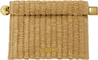 Jacquemus La Petite Pochette Rond Carr&eacute; - Dames - Clutches - Beige - ONE Size - Tassen
