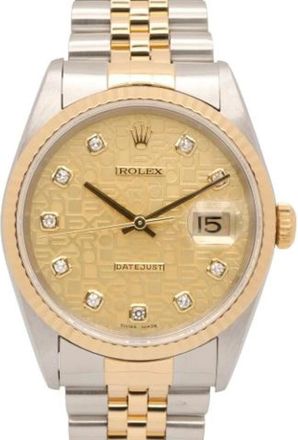 Rolex Pre-owned Vintage Datejust Polshorloge - Heren - Vintage Horloges - Geel - ONE Size - Vintage