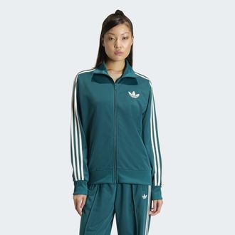adidas Outdoorjacke ADIDAS ORIGINALS FB TT LOOSE, Damen, Gr. XL, legacy teal, sanftes wei&szlig;, Obermaterial: 100% Polyester, Jacken Outdoorjacke