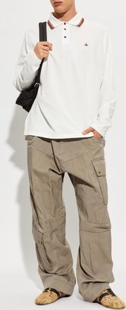 Vivienne Westwood Long-sleeve Polo, Mens, White