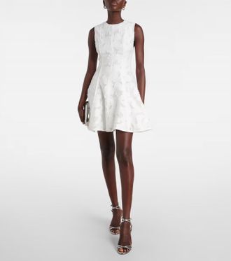 SIMKHAI Sylvia Jacquard Minidress In White
