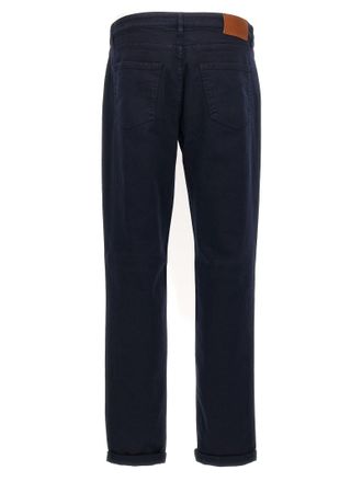 Brunello Cucinelli Mens Blue Cotton Jeans Denim Clothing