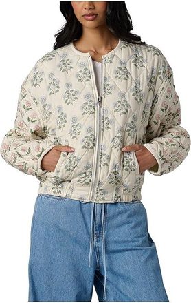 Blank NYC Block Party Quilted Bomber Jacket Womens Coat : LG, Lyocell