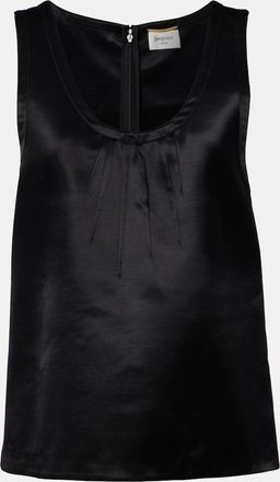 Saint Laurent Cassandre satin top