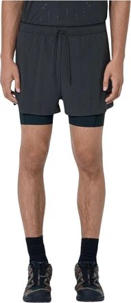 On Running Fitness, Heren, Zwart, L, Polyester, Zero 2-In-1 Shorts