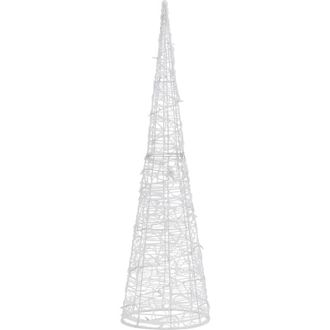 vidaXL Vidaxl - Cono De Luz Led De Pir&aacute;mide Decorativo Acr&iacute;lico Azul 120 Cm